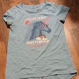 Arizona Jean Company Blue Unicorn Graphic Tee